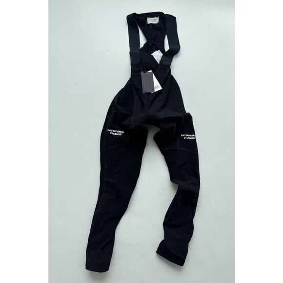 PAS NORMAL STUDIOS Women's Essential Thermal Long Bibs Medium Black - Picture 1 of 4